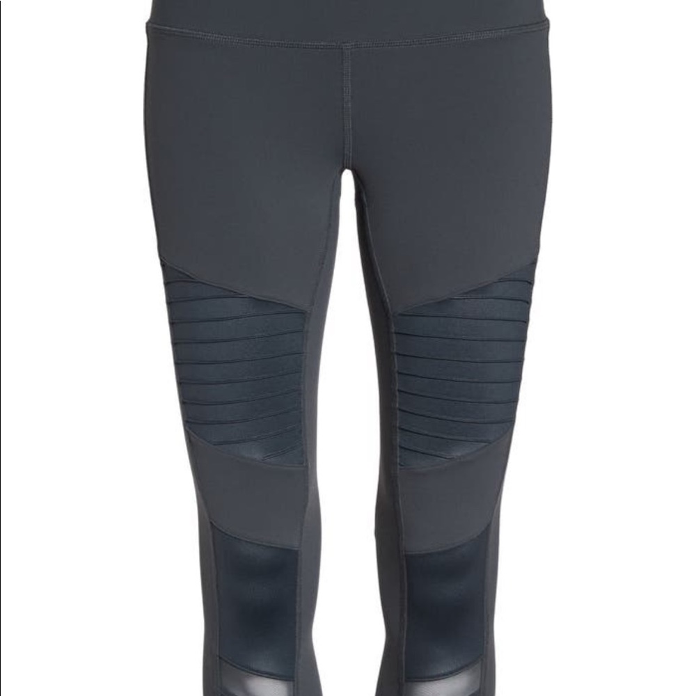 Alo high waist Moto Anthracite leggings